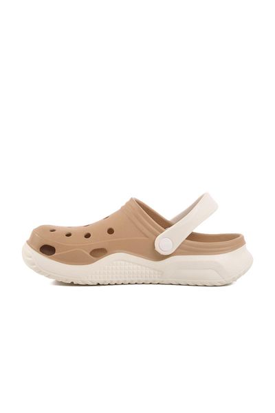 WALKWAY Mink-White Lightweight Eva Sole Unisex Sabo Slippers Stella Z