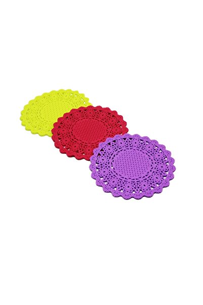 Evgereçlerim 3-dijelni Čipka figurasti Dvostrano silikonski podmetači