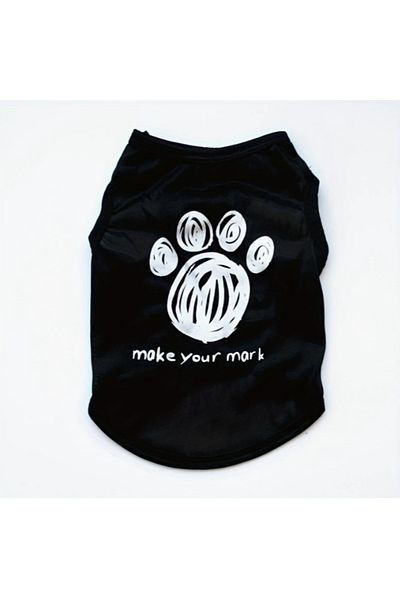 Proxy Paws Summer Dog Tshirt with Paw Pattern
