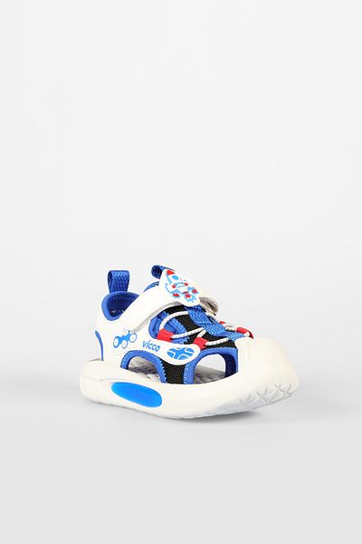 Vicco Rocket Boy's Preschool Saks Blue Light Sandals