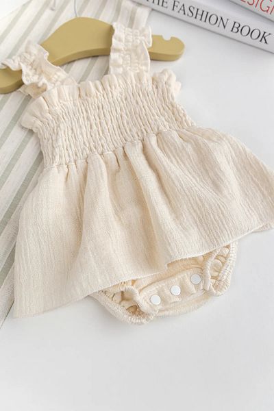 Babymod Muslin 100% Cotton Baby Girl Strappy Summer Dress