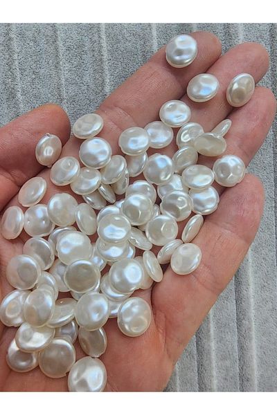 BEİLYS COSMETİCS & ACCESSORY 10 mm Lentil Mallorca Look Cream Color Lux Pearl 200 Pieces