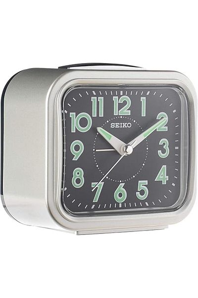 Seiko Desk Clock, Analog, Silver - QHK023SL