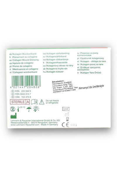 Lohmann & Rauscher Wound Cover Suprasorb C with Collagen 6X8X0.8 Cm, 5 Pcs.