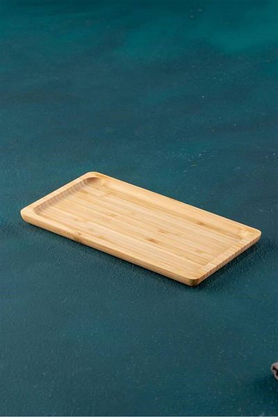 şirin eşyalarım Bamboo Oil Tray Rectangular Presentation Plate
