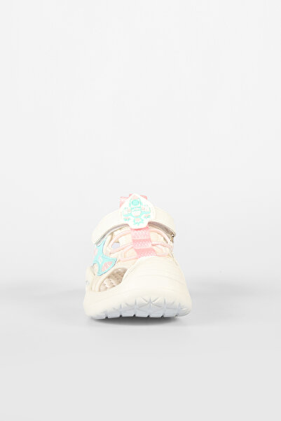 Vicco Rocket Girl's Preschool White Lighted Sandals