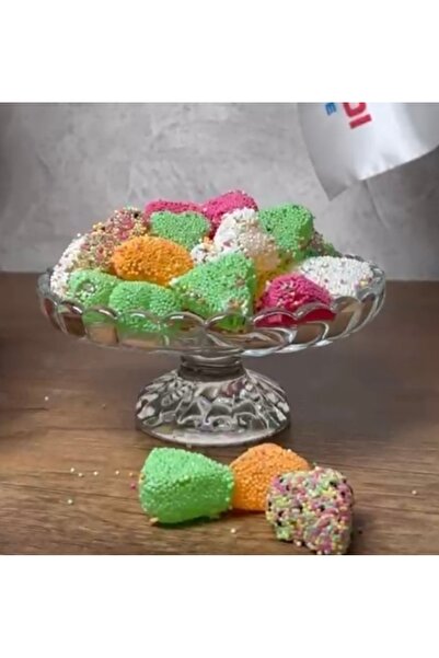 DİBA AVM Ayaklı Cam Sunumluk Çerezlik ve Şekerlik 14,5 x6Cm Hurmalık Ayaklı C...