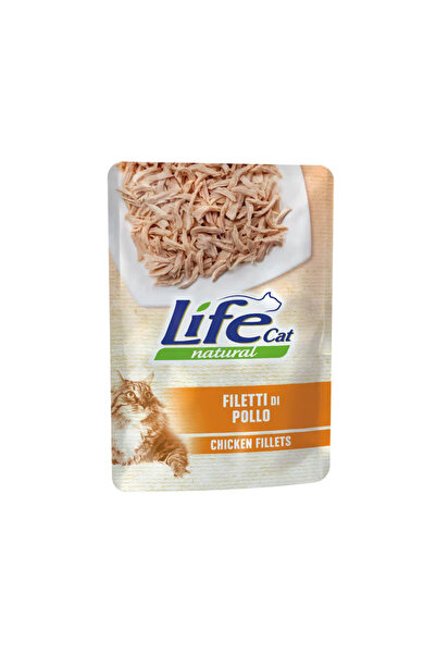 Life Cat كيس طعام القطط من فيليه الدجاج الطبيعي - 70 جرام - عبوة من 18 قطعة