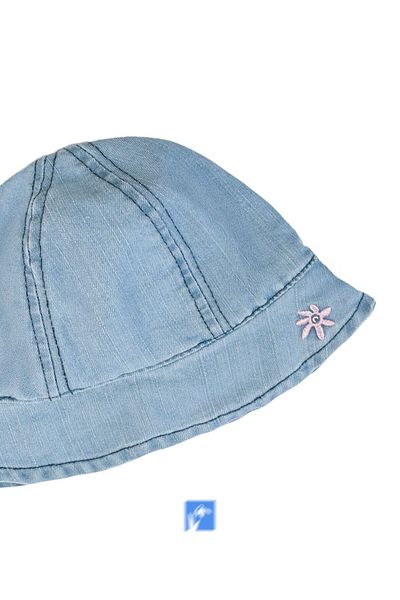 Kardelen Butik Denizli 100% Cotton Fisherman Denim Hat (0-18 Months) (44-46 cm)