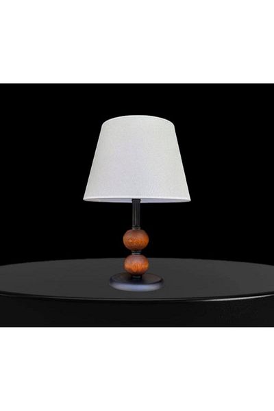 DEDE Black Abahonu Double Ball Wooden Cream Hat