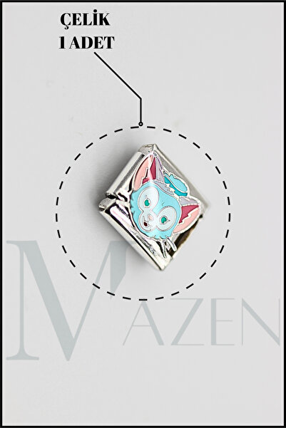 MAZEN 1 Adet Figürlü, Karakterli Çelik İtalyan Bileklik Charmı