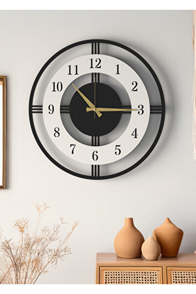 LUPOKRAFT Modern Ahşap Duvar Saati Kepler-1649 - Büyük Boy 3D Tasarım Dekorat...