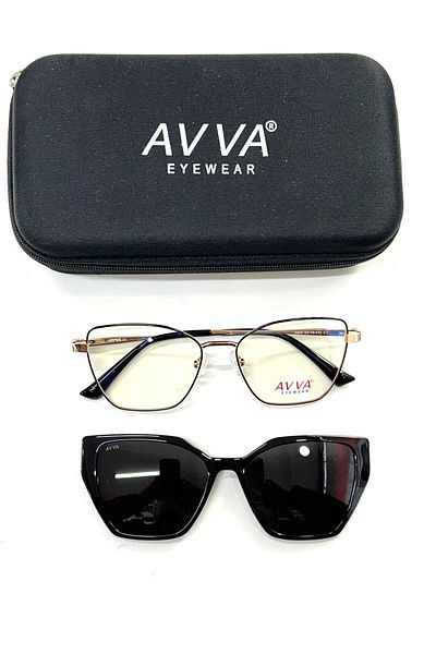 Avva 5604 C1 Polarized Clip-On Women's Sunglasses