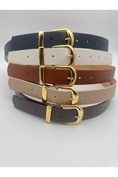 Descoin Cureaua de damă cu cataramă aurie anti-tarnire. Curea pentru rochie. ...