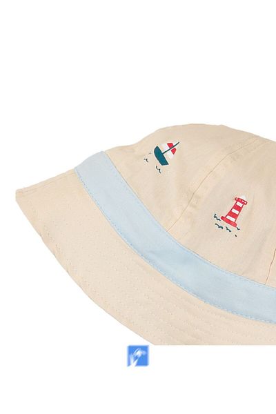 Kardelen Butik Denizli 100% Cotton Fisherman Hat (0-18 Months) (44-46 cm)