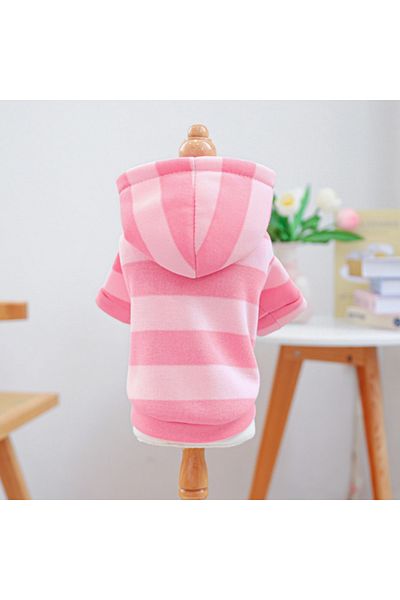 Proxy Paws Pink Striped Dog Sweatshirt
