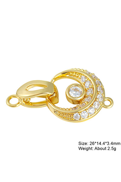 Choice13 كما هو موضح في الصورة، موصلات زينة مطلية بالذهب عيار 18 قيراطًا مصنو...