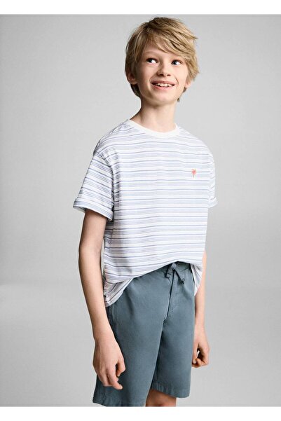 MANGO Kids Bermuda Shorts with Elastic Waist