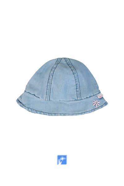 Kardelen Butik Denizli 100% Cotton Fisherman Denim Hat (0-18 Months) (44-46 cm)