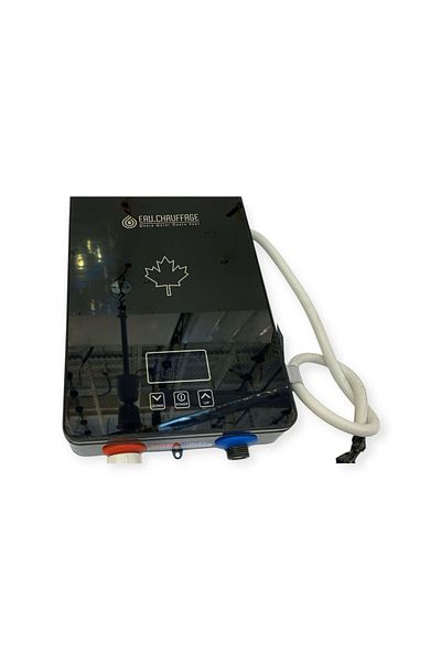 Generic Canadian instant water heater, black, Oshuvage