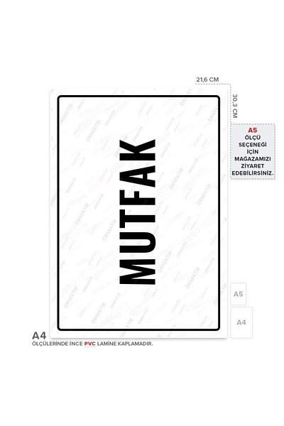 Posterya Ul01765-A4 - Kitchen Warning Sign (21.6×30.3cm)
