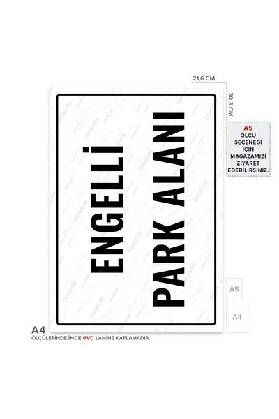 Posterya Ul01784-A4 - Disabled Parking Space Warning Sign (21.6×30.3cm)