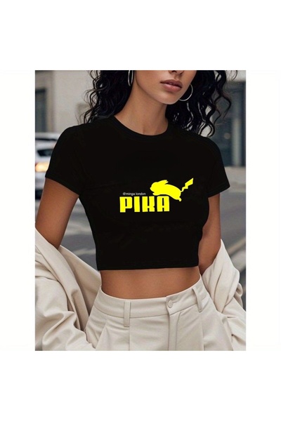 Minga London Crna žuta bluza sa logotipom Pikachu - minga london