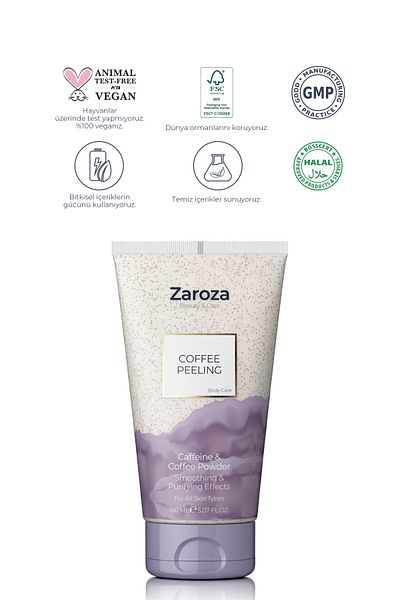 ZAROZA Coffee Peeling - Purifying and Nourishing Coffee Peeling for Body - 150 ml