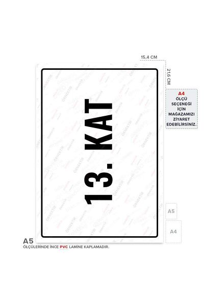 Posterya Ul01883-A5 - 13. Floor Warning Sign (15.4×21.6cm)