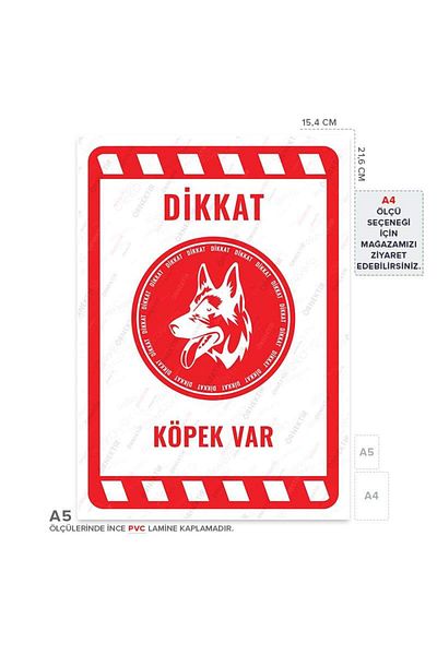 Posterya Ul02174-A5 - Caution Dog Warning Sign (15,4×21,6cm)