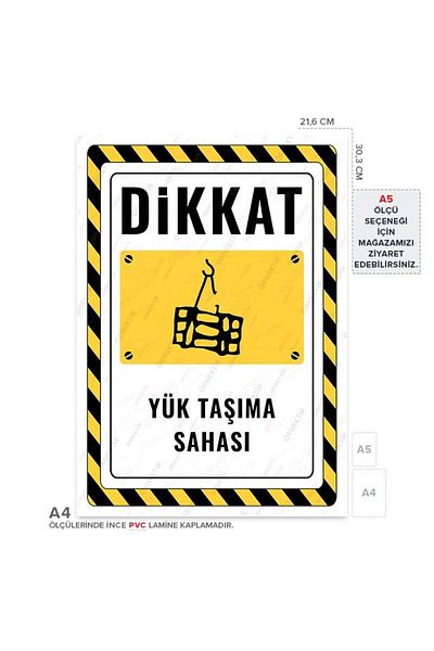 Posterya Ul02820-A4 - Load-Bearing Area Warning Sign (21.6×30.3cm)