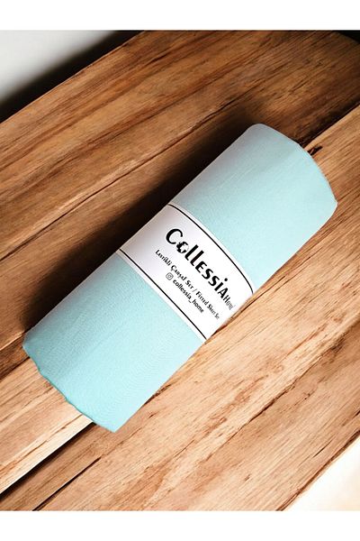 CollessiaHome طقم ملاءات سرير مفرد من الساتان القطني 100%