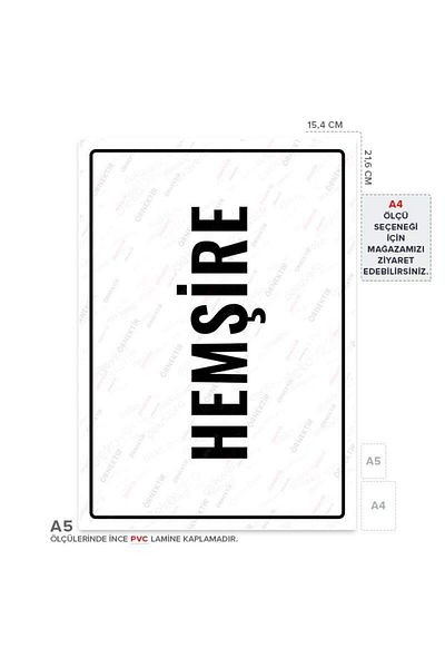 Posterya Ul01849-A5 - Nurse Warning Sign (15.4×21.6cm)