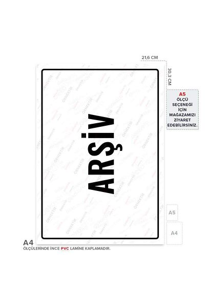 Posterya Ul01779-A4 - Archive Warning Sign (21.6×30.3cm)
