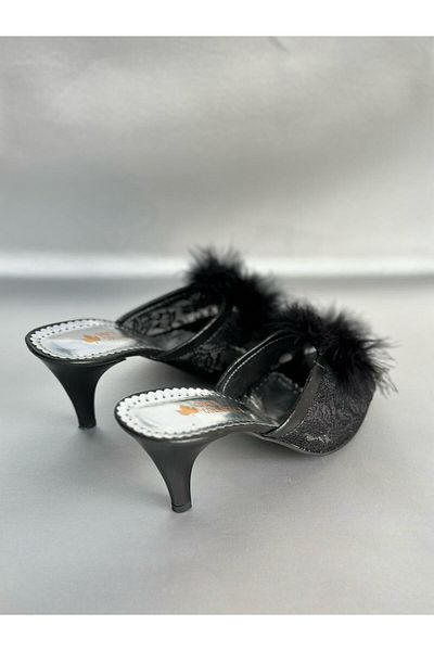 MOD10 Feathered Bride Slippers