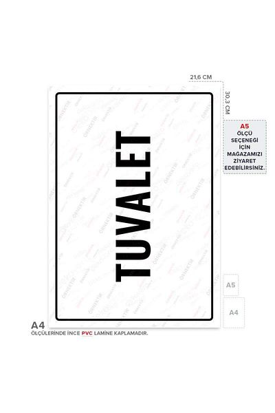 Posterya Ul01803-A4 - Toilet Warning Sign (21.6×30.3cm)
