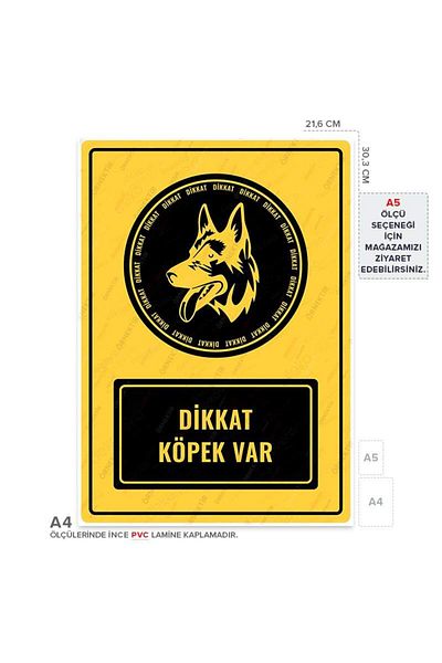 Posterya Ul01479-A4 - Caution Dog Warning Sign (21.6×30.3cm)