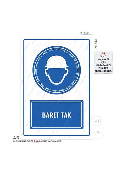 Posterya Ul01128-A5 - Hard Hat Plug Warning Sign (15,4×21,6cm)
