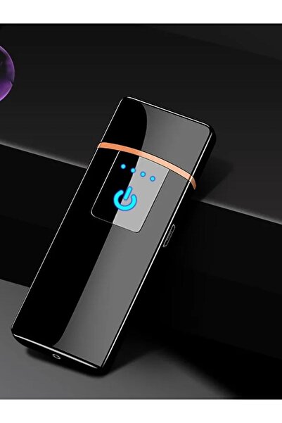 nesnelgift Şarjlı VİP Dokunmatik Çakmak Elektronik Usb Siyah Renk Çakmak