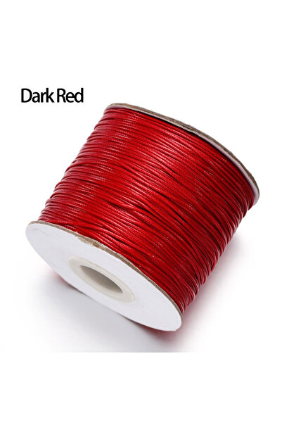 Choice 0.8 مم (10 أمتار) أحمر غامق 10 أمتار/مجموعة من حبل قطني مشمع كوري، حبل...