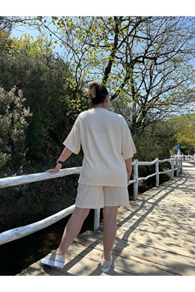 MJORA Plus Size Kimono & Shorts Knitted Set