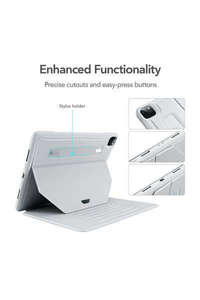 ESR ESR Case for iPad Pro 12.9-inch (2018-2021) with Pencil Holder, Gray