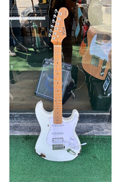 3M Atölye Relic Elektro Gitar HSS Manyetik Eskitme Tasarım Elektro Gitar