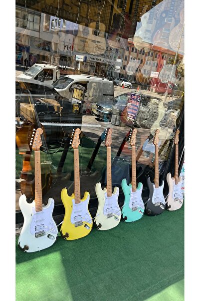 3M Atölye Relic Elektro Gitar HSS Manyetik Eskitme Tasarım Elektro Gitar