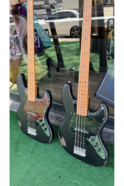 3M Atölye Relic Bass Gitar 4 Telli Bas Gitar Eskitme Tasarım
