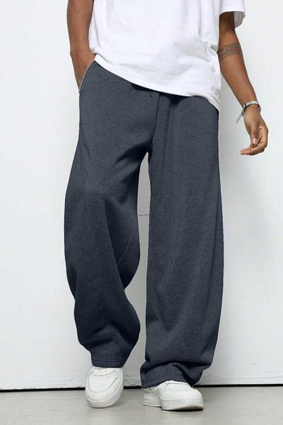 BSBSPOR Summer Ultra Loose Cut Baggy Adjustable Long Comfortable Fit Gray Black Dark Gray