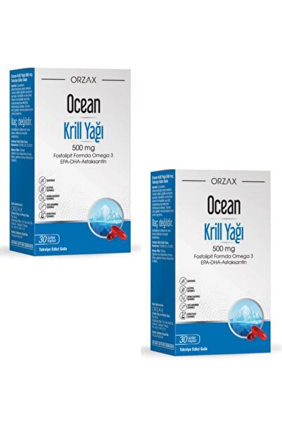 Ocean Krill Oil 500 Mg 30 Kapsül 2 Adet