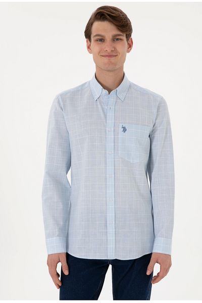 U.S. Polo Assn. Риза с яка с копчета и джобове от U.S. Polo Assn Slim Fit