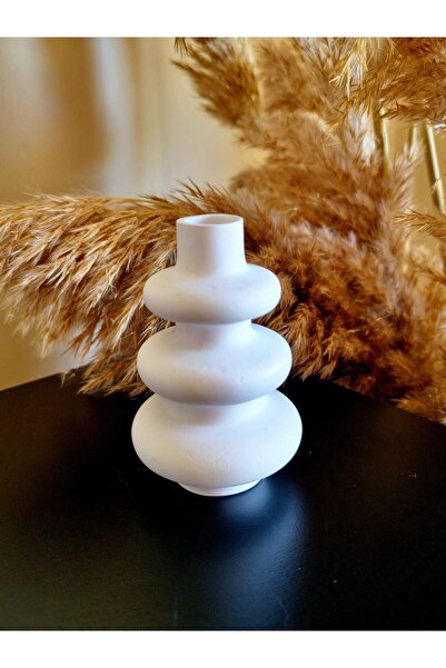 Dekor Beyaz Dekoratif Vazo & Dekoratif Obje & Mumluk