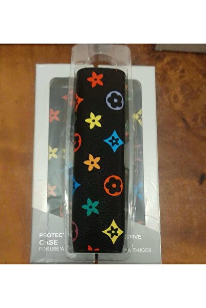 blackmount IQOS ILUMA ONE Uyumlu Çiçek ve Yıldız Desenli Koruyucu Kılıf - Siyah